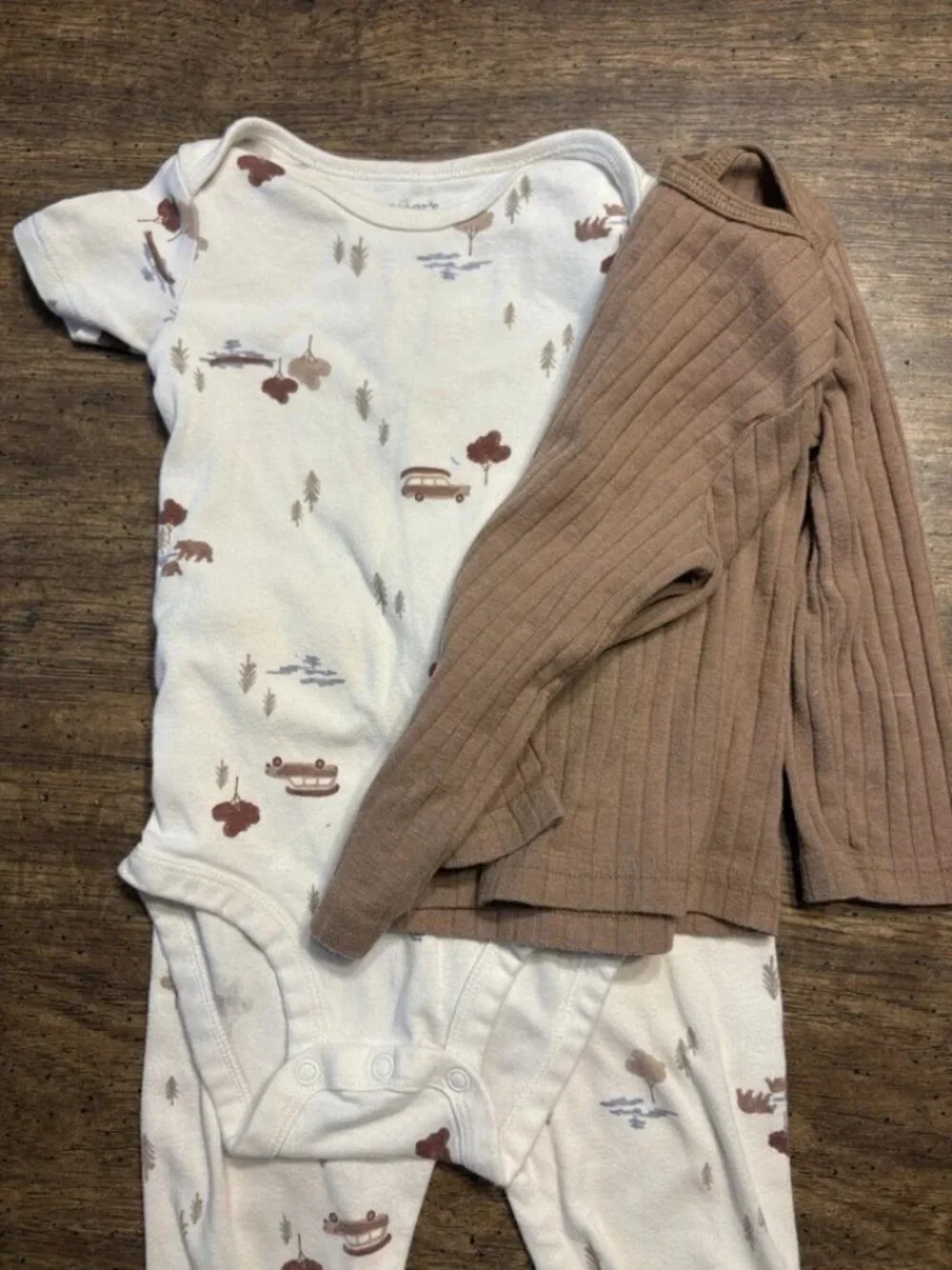 12M Carter's Just One You Baby B 3-Piece Wilderness Bodysuit Set Little Explorer